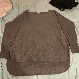 Charcoal gray cashmere sweater